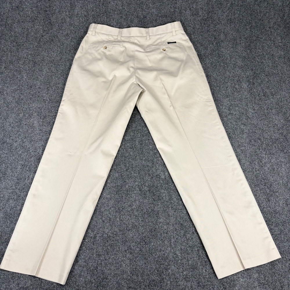 Dockers D3 Classic Fit Pleated Chinos Mens 34x31 Beige Khaki Cotton Pants - Picture 7 of 7